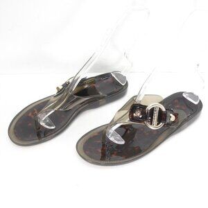 STUART WEITZMAN PALMA AMBER JELLY FLIP FLOPS Size 9